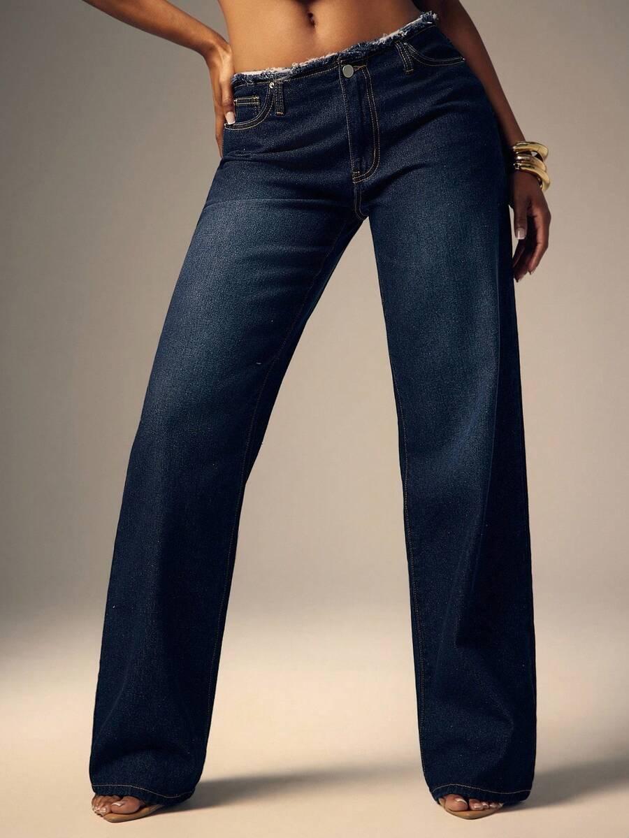 DENIMOI SPODNIE Z NISKIM STANEM JEANS W28/M