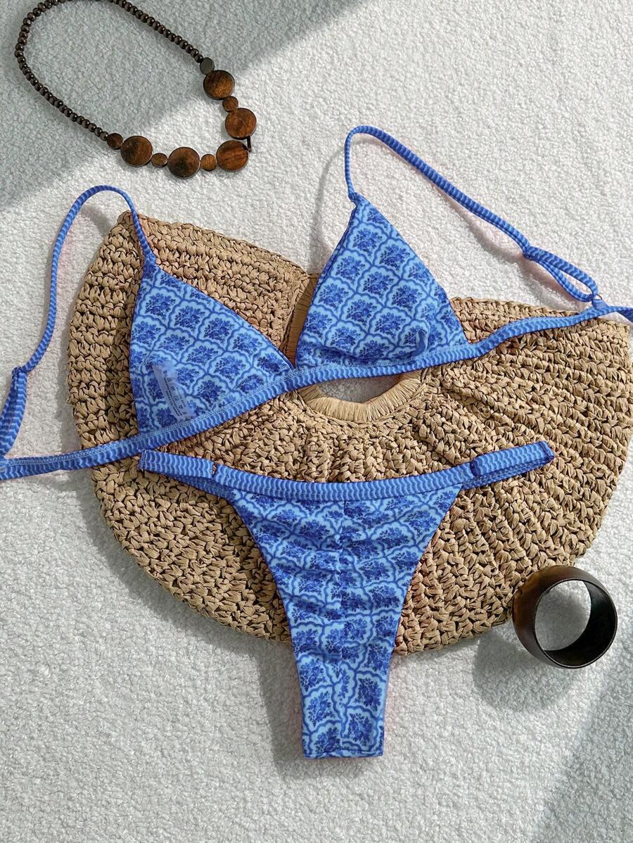 SWIM MOD NIEBIESKI DWUCZĘŚCIOWY STRÓJ KĄPIELOWY WZÓR S06__S