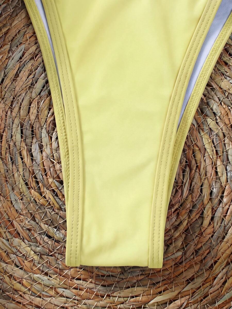SHEIN TRZYCZĘŚCIOWY STRÓJ KĄPIELOWY KOMPLET S09__M
