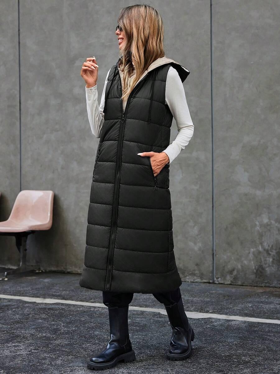 SHEIN CZARNA KAMIZELKA GUZIKI S06__S