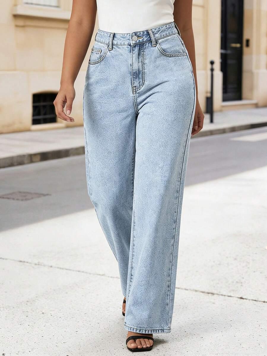 SHEIN NIEBIESKIE JEANSY KIESZENIE S06__48