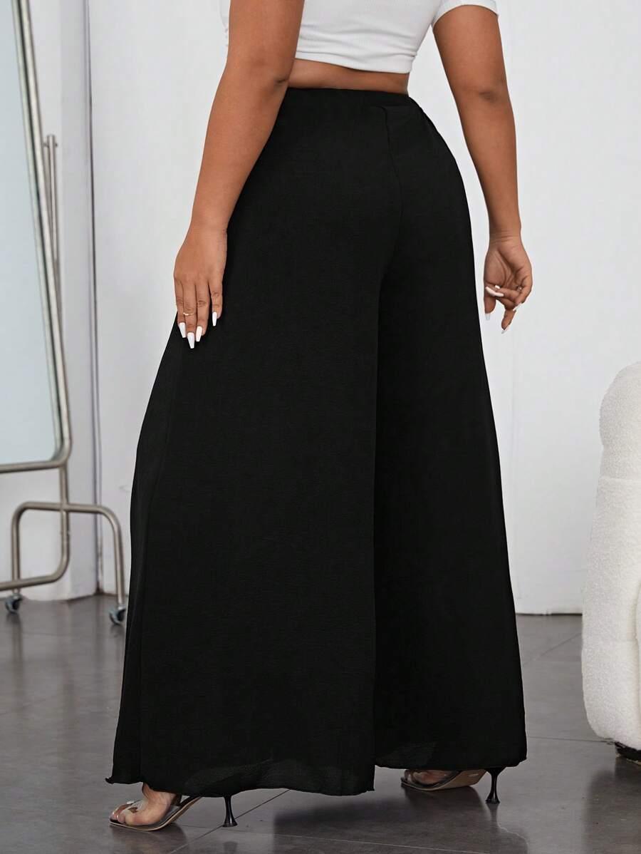 SHAPEBLANK CZARNE SPODNIE CASUAL S06__XXL