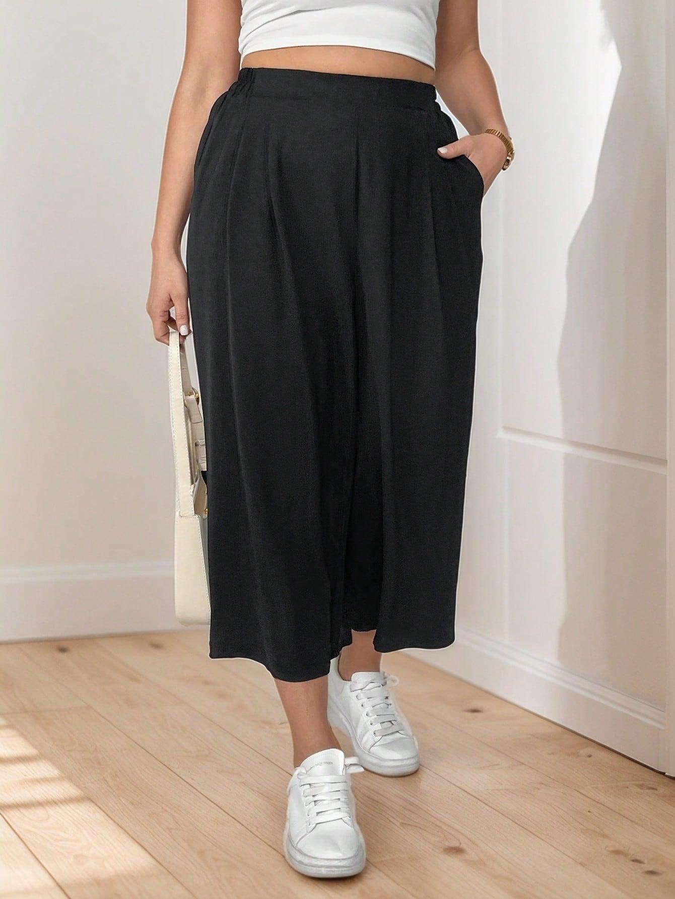 SHEIN CZARNE SPODNIE CASUAL