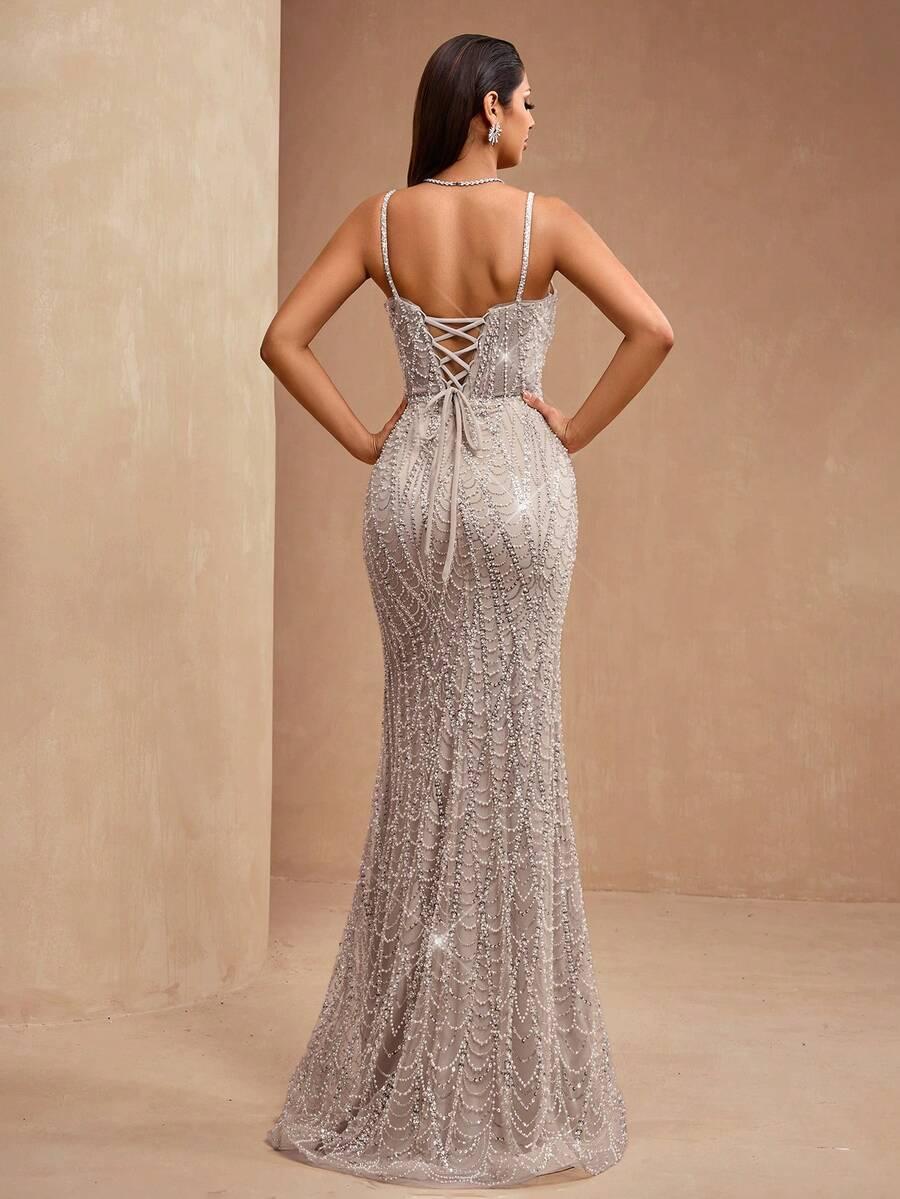 SHEIN MAXI SUKIENKA ZDOBIENIA S06__XL