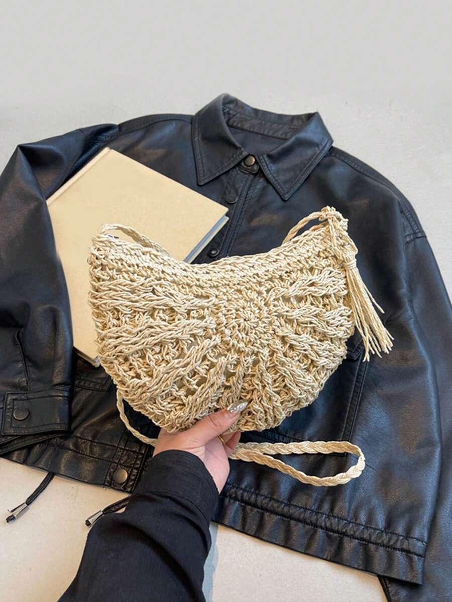 SHEIN BEŻOWA TOREBKA ZAMEK S07__25X19CM
