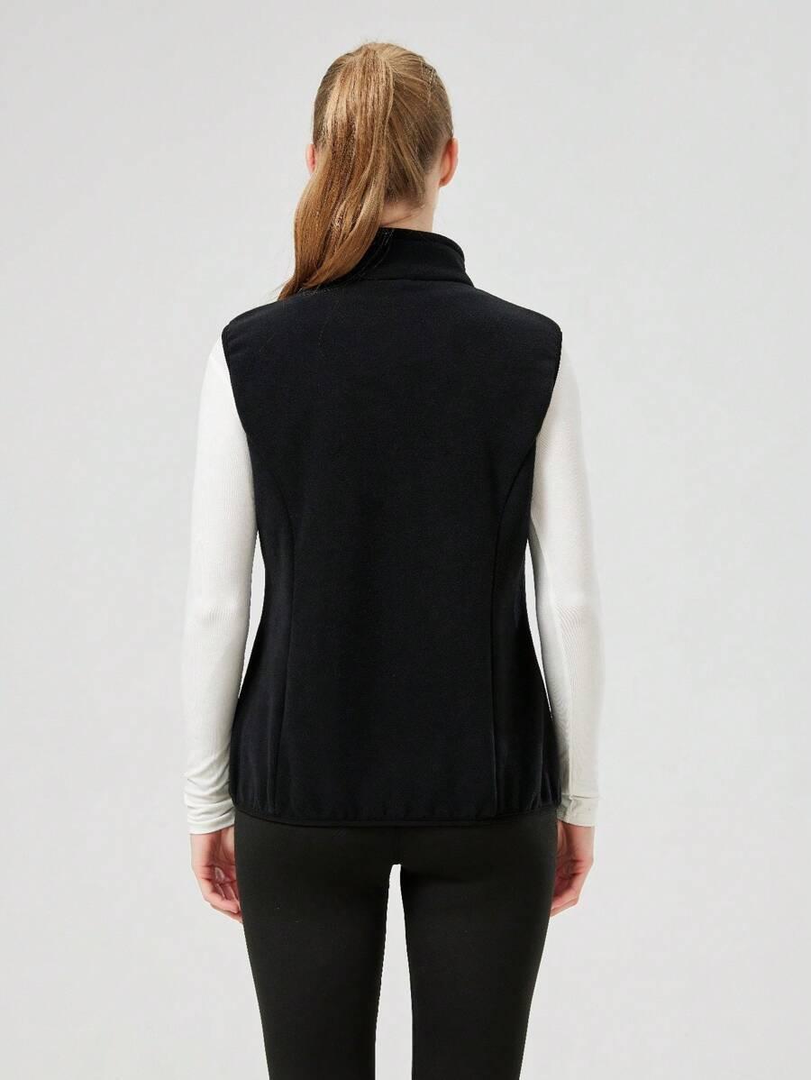 SHEIN CZARNA KAMIZELKA ZAMEK S06__L