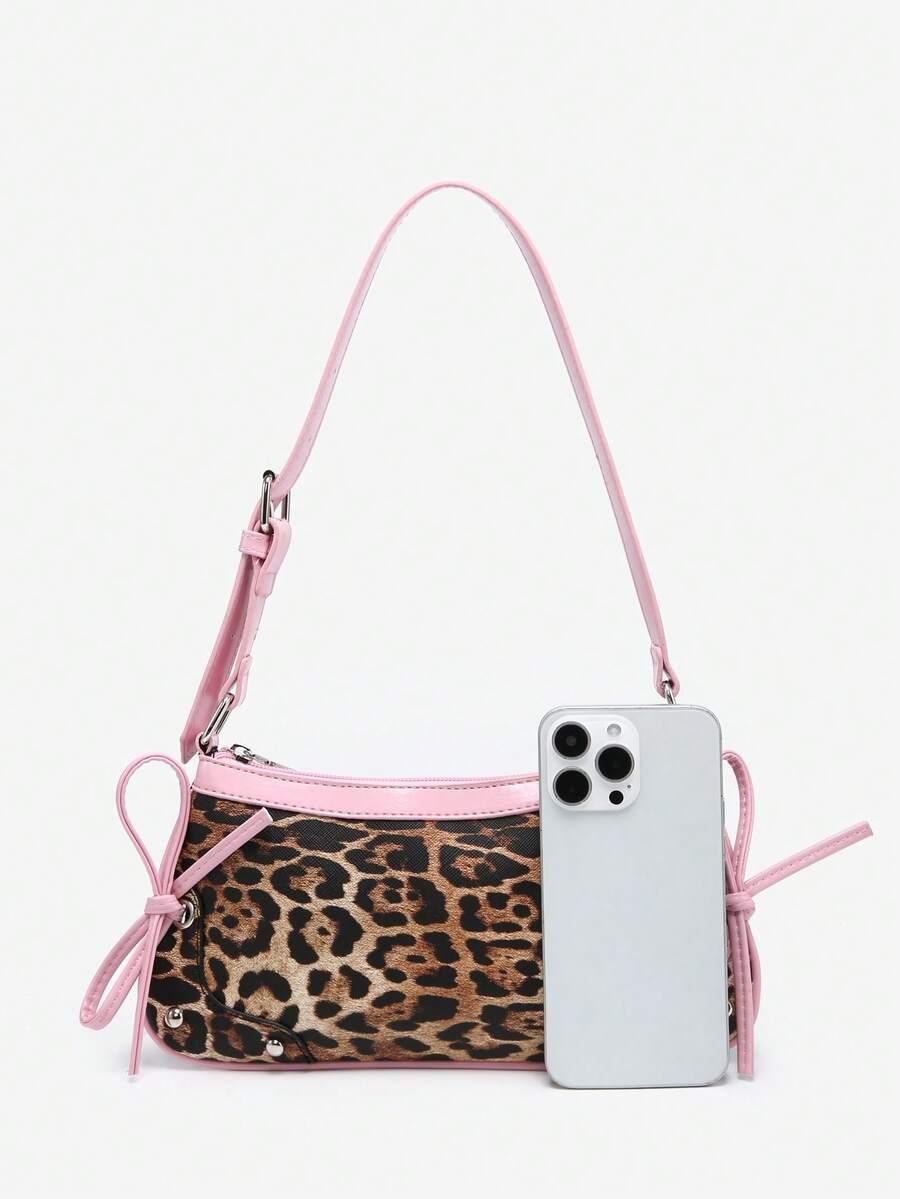 SHEIN TOREBKA NA RAMIĘ ANIMAL PRINT S07__13X26CM