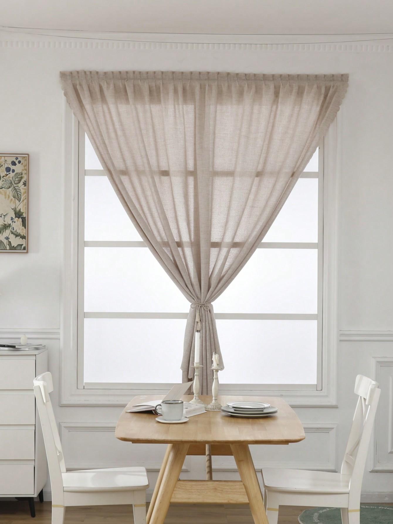 SHEIN BEŻOWA ZASŁONA NA OKNO S07__150X250CM