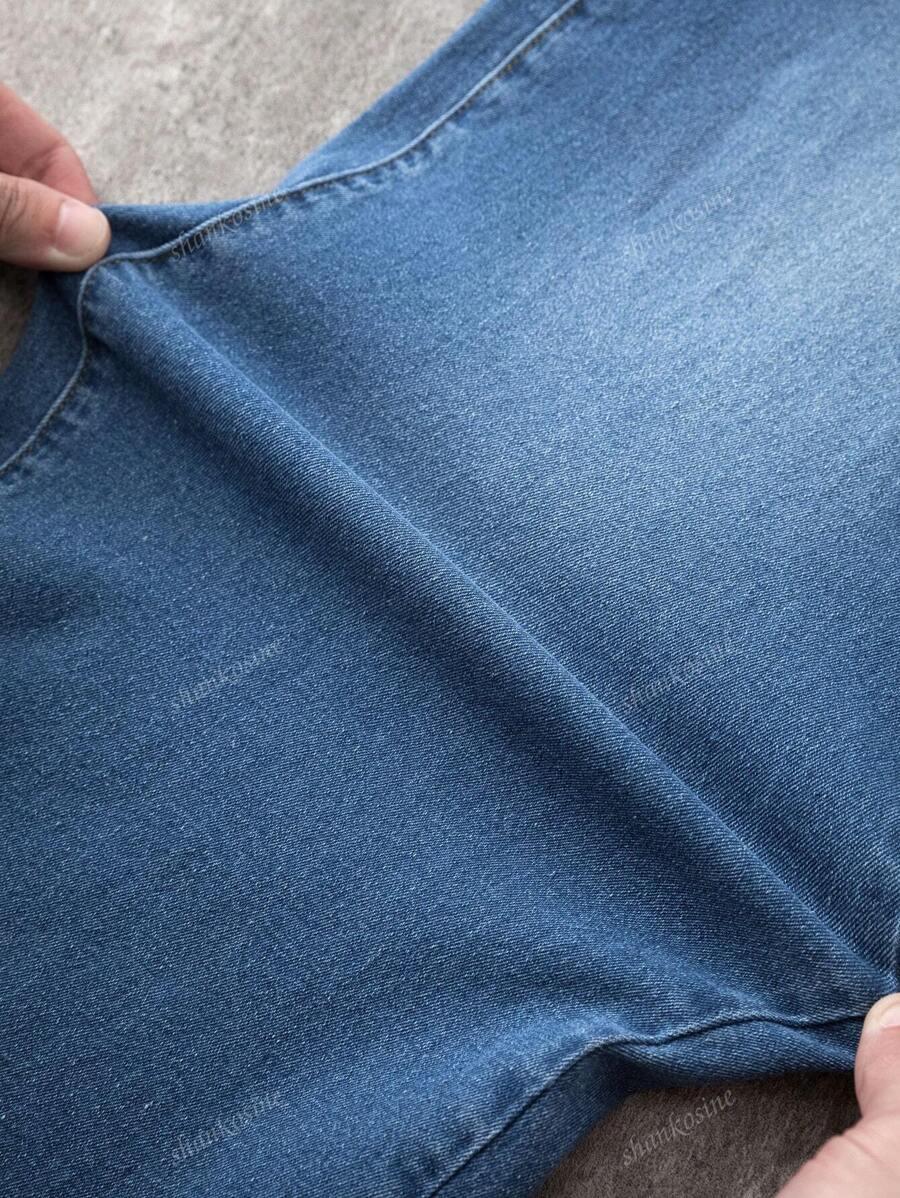 SHEIN NIEBIESKIE SPODNIE JEANS PK01__M