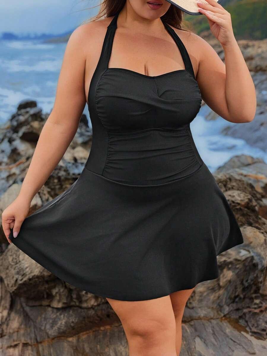 SWIM LUSHOIRE CZARNY JEDNOCZĘŚCIOWY STRÓJ KĄPIELOWY S06__52