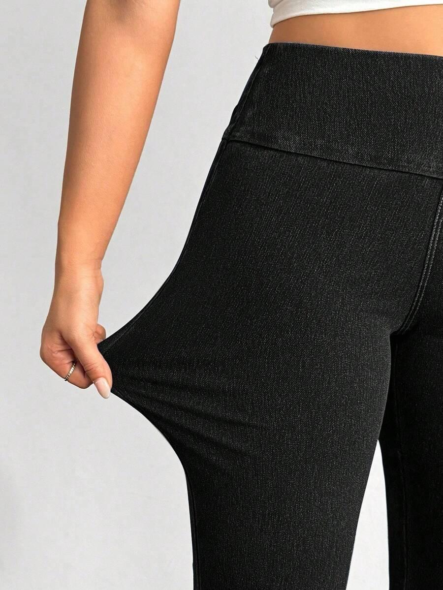SHEIN CZARNE SPODNIE CASUAL S06__48