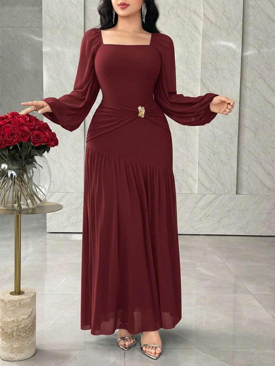 FEYLA CZERWONA MAXI SUKIENKA S06__XL