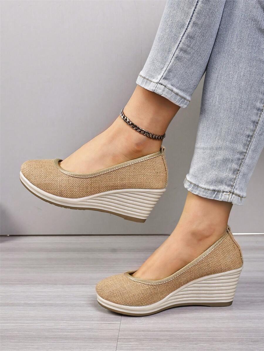 SHEIN BEŻOWE CZÓŁENKA NA KOTURNIE S06__39