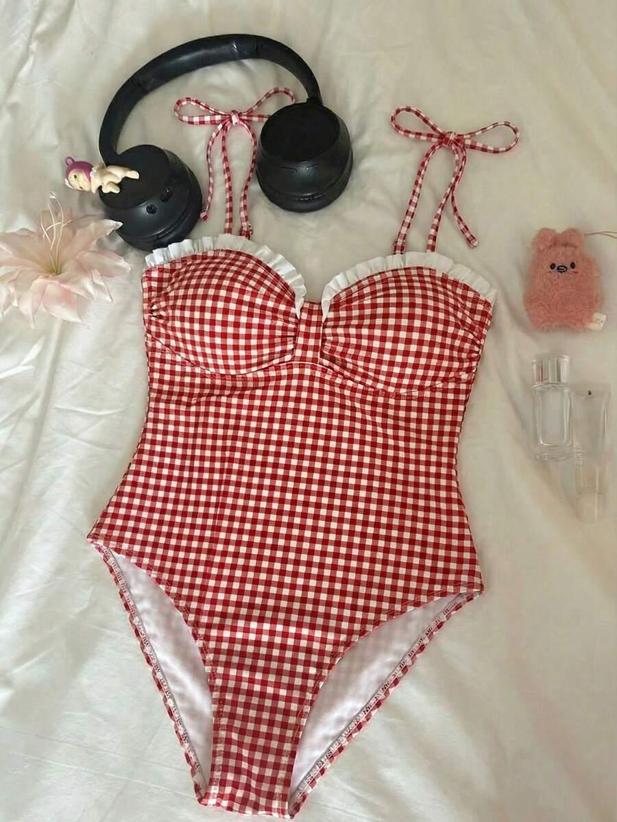 SHEIN JEDNOCZĘŚCIOWY STRÓJ KĄPIELOWY S09__M