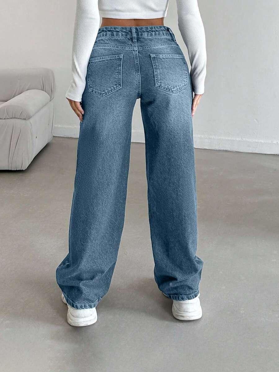 SHEIN NIEBIESKIE SPODNIE JEANS S06__M