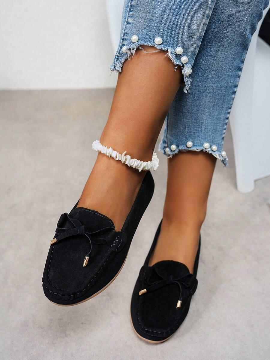 SHEIN CZARNE BALERINY KOKARDA S06__37,5