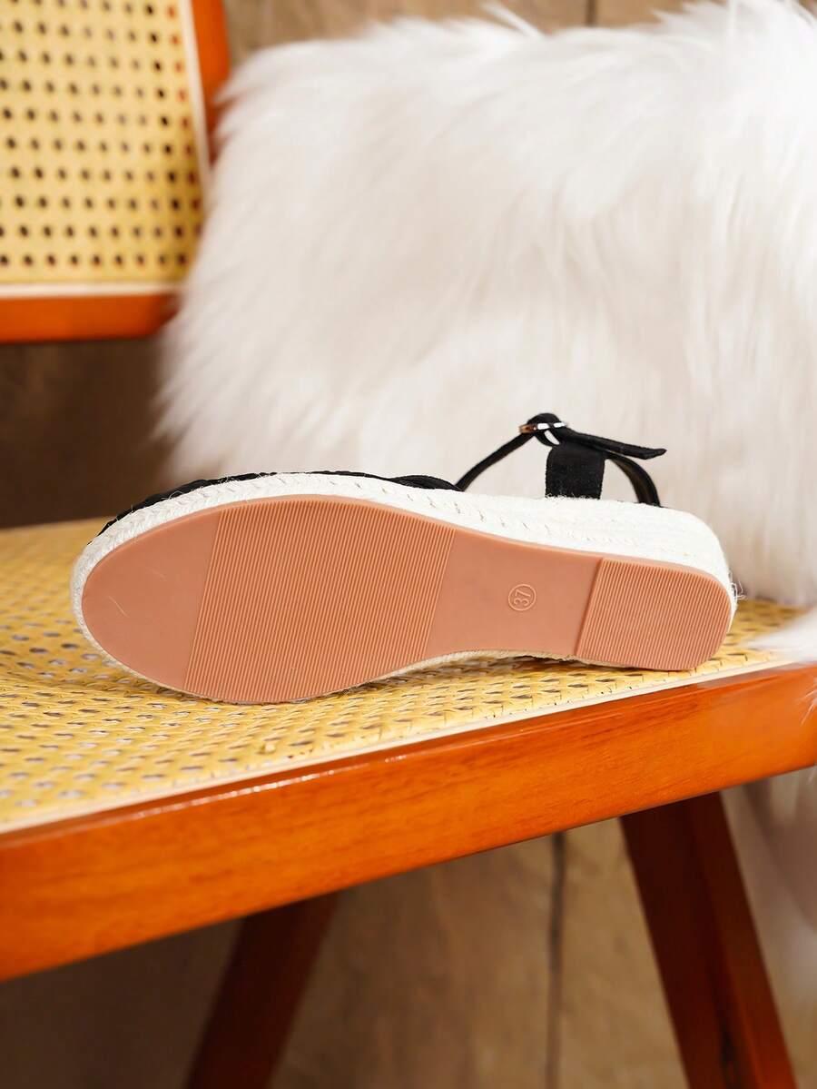 SHEIN CZARNE ESPADRYLE KOTURN S06__41