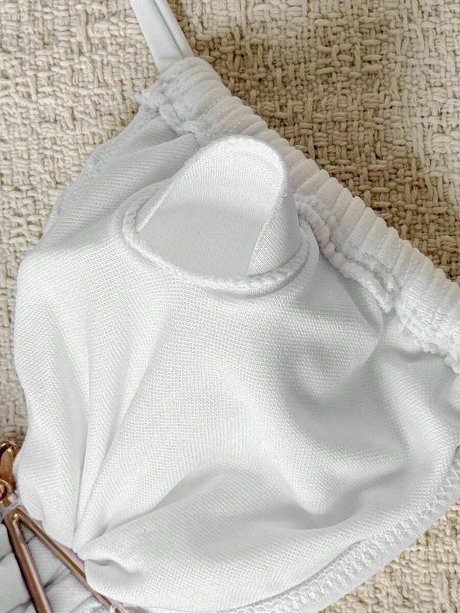 SHEIN DWUCZĘŚCIOWY STRÓJ KĄPIELOWY TEKSTURA S09__146/152