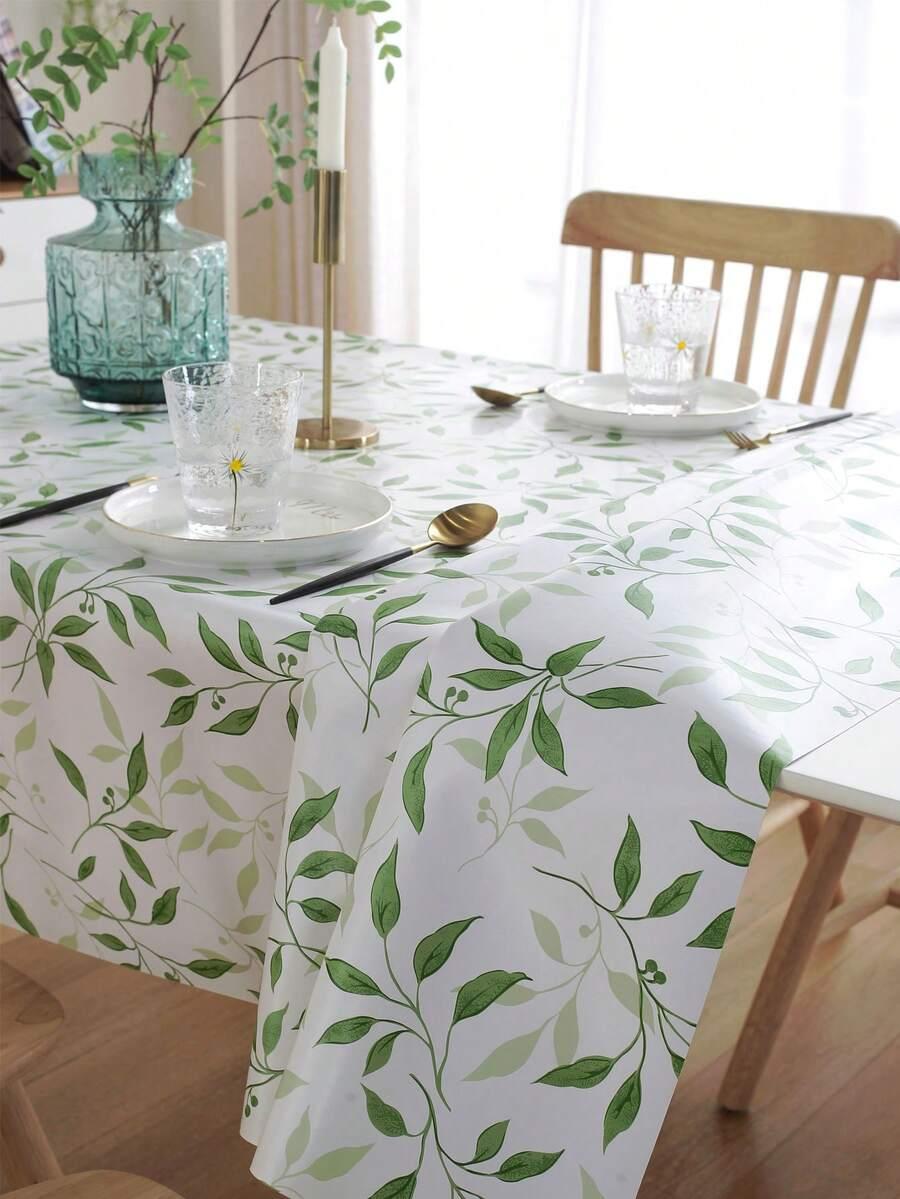 SHEIN OBRUS NA STÓŁ WZÓR LIŚCI S07__60X60