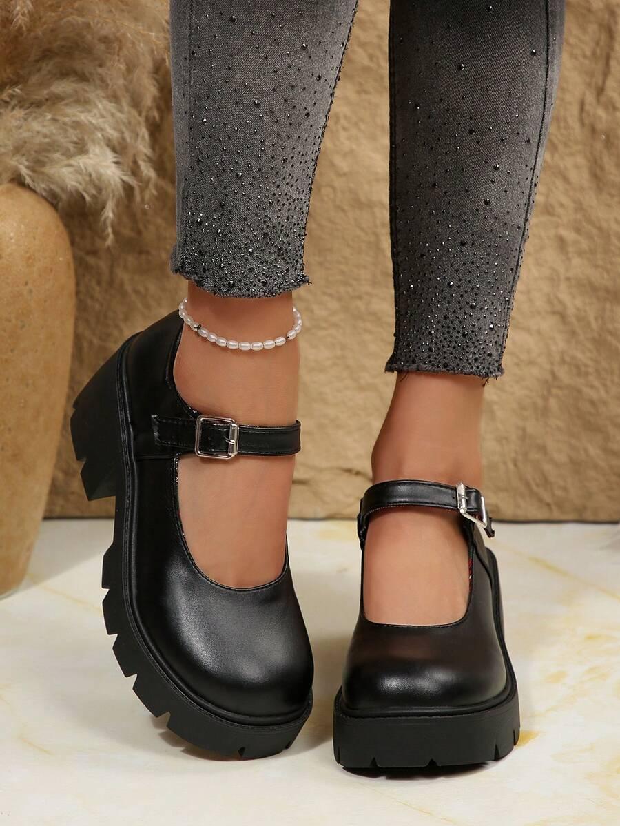 SHEIN CZARNE PÓŁBUTY OBCAS S06__39