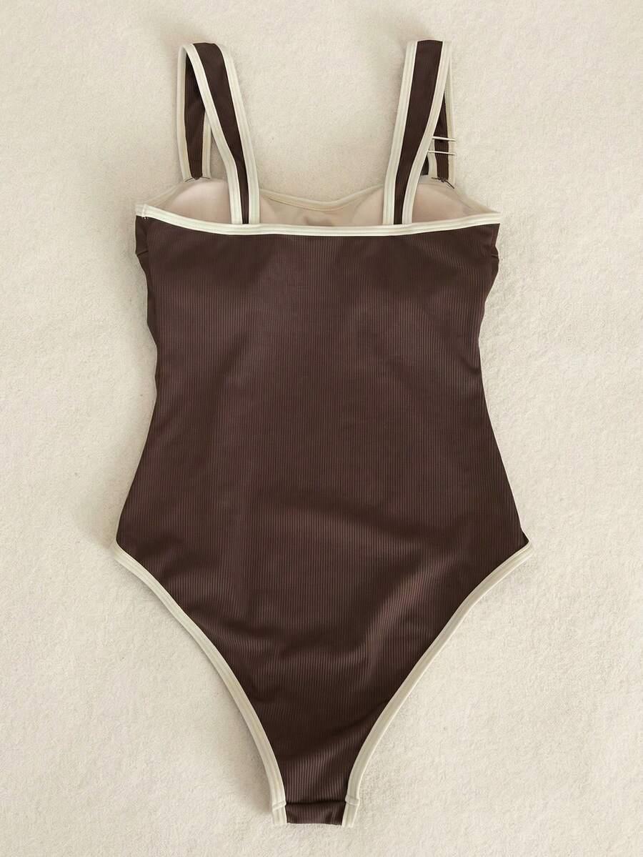 SWIM VCAY BRĄZOWY JEDNOCZĘŚCIOWY STRÓJ KĄPIELOWY S09__M