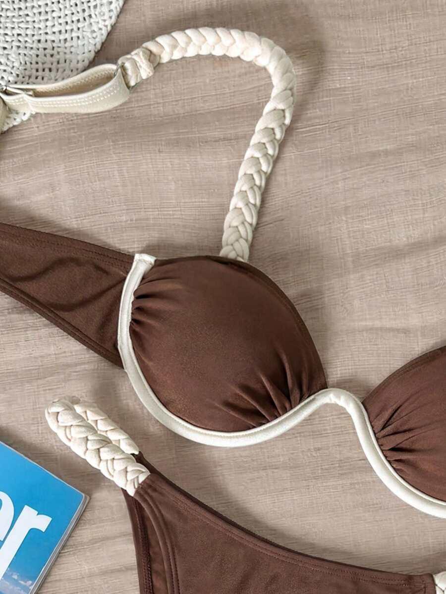 SHEIN DWUCZĘŚCIOWY STRÓJ KĄPIELOWY S09__XS