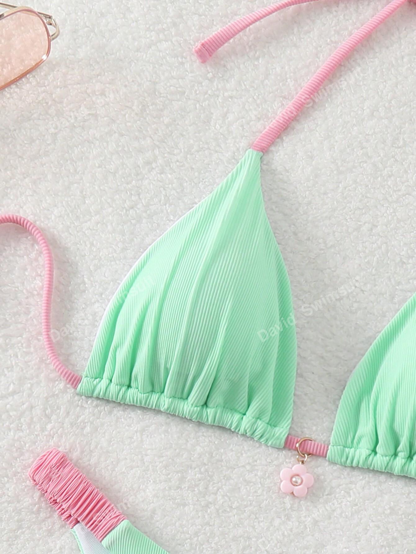 SHEIN DWUCZĘŚCIOWY STRÓJ KĄPIELOWY S09__S