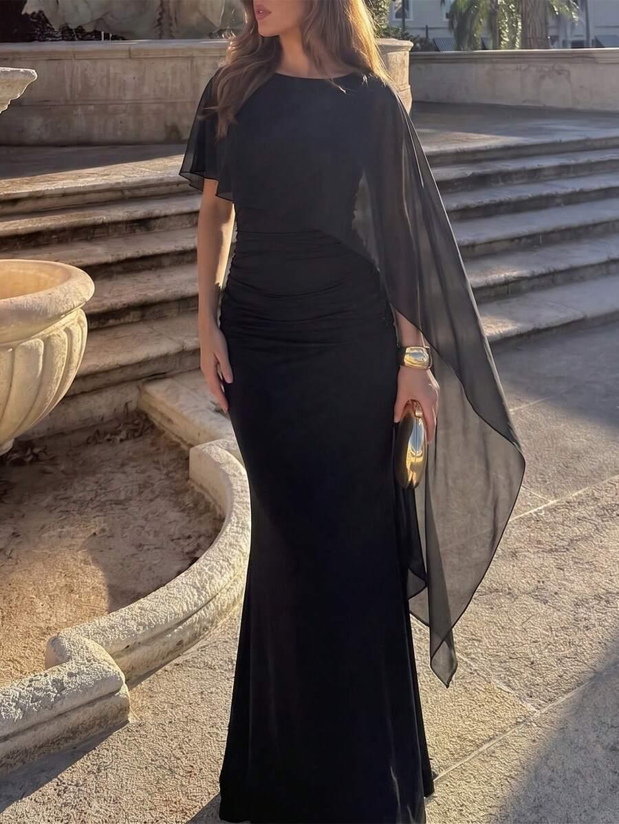SHEIN CZARNA SUKIENKA MAXI S06__M