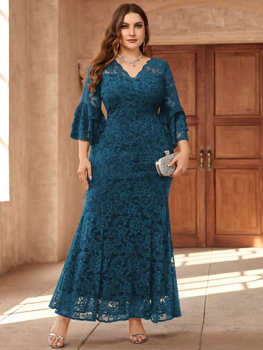 SHEIN NIEBIESKA MAXI SUKIENKA S06__48
