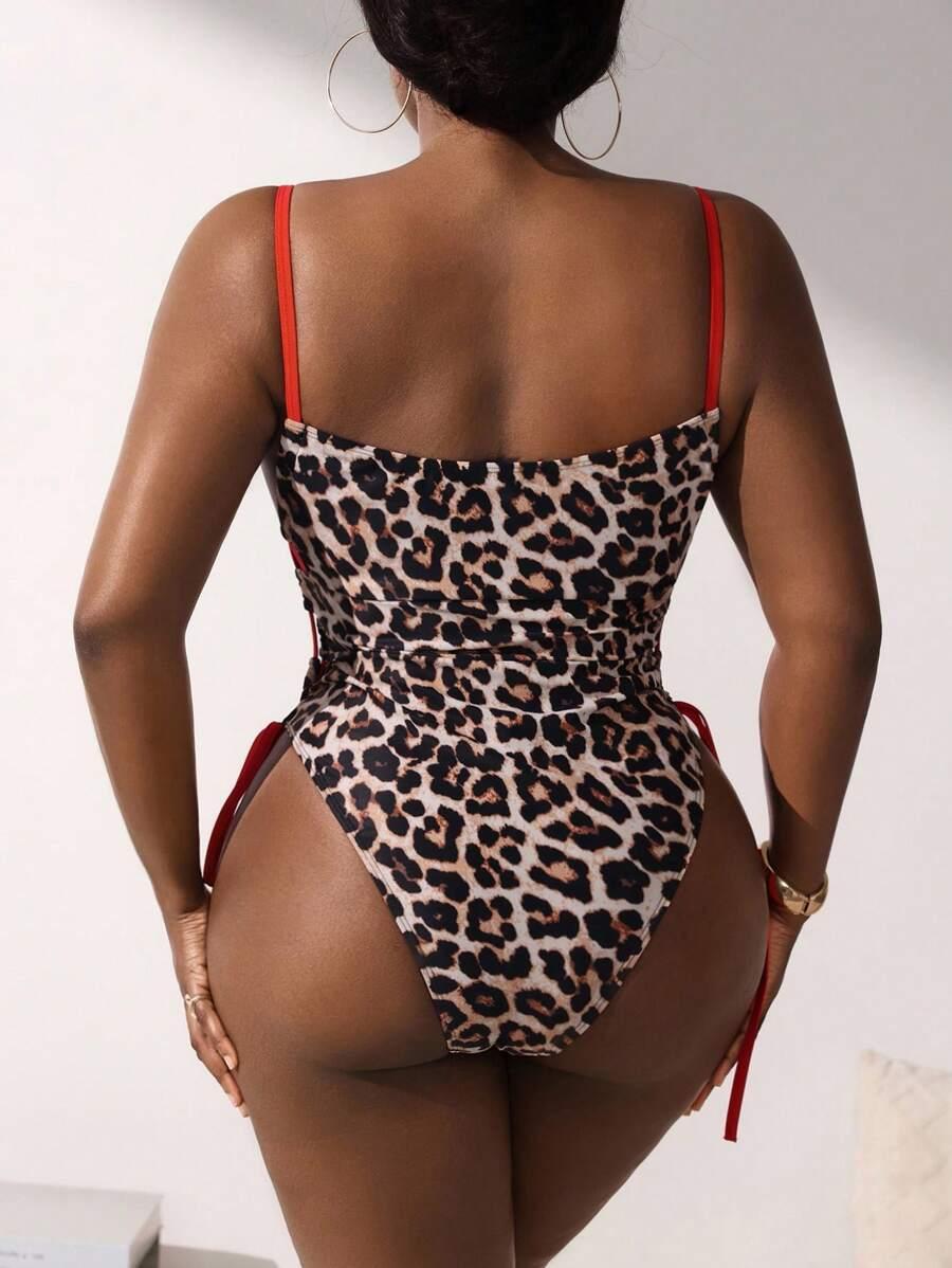 SLAYDIVA JEDNOCZĘŚCIOWY STRÓJ KĄPIELOWY ANIMAL PRINT S09__46