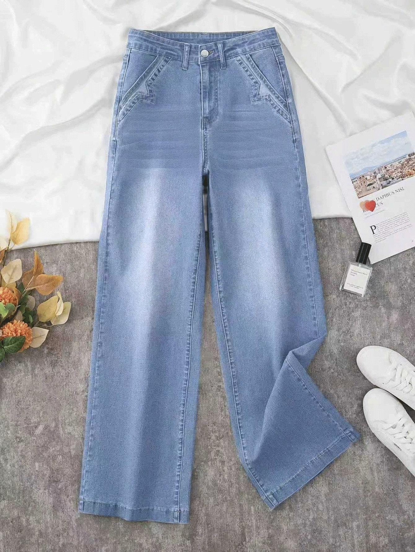 SHEIN NIEBIESKIE SPODNIE JEANS S06__M