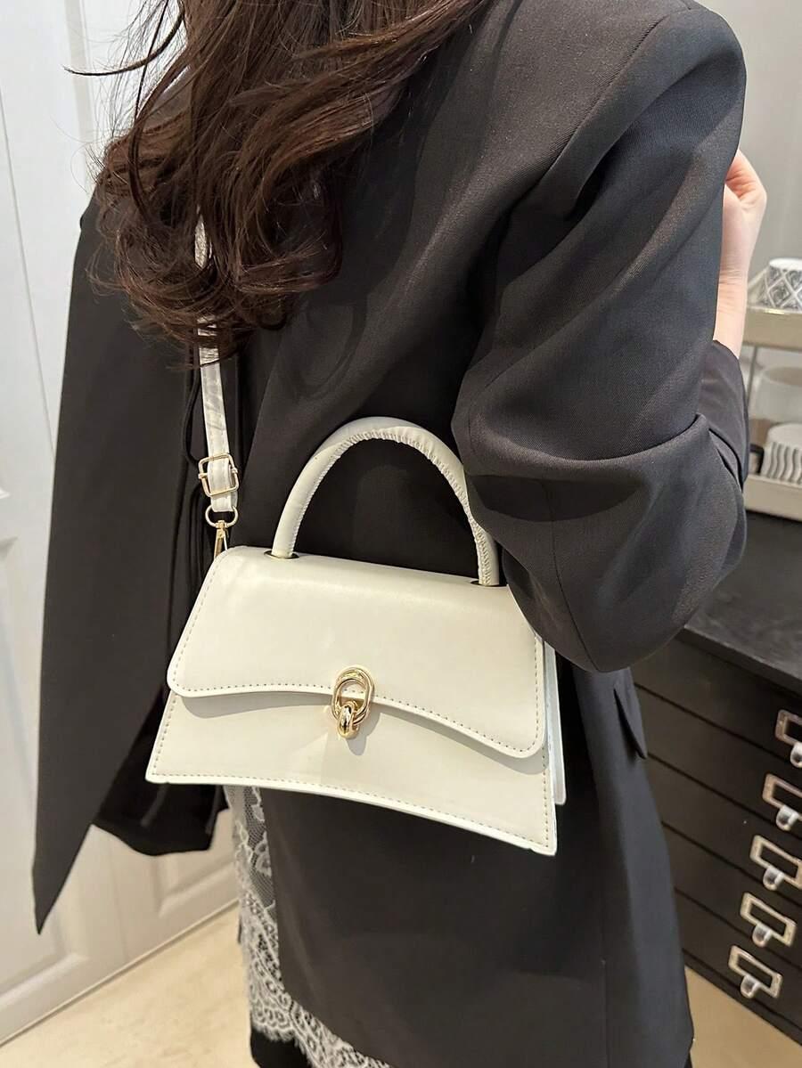 SHEIN BIAŁA TOREBKA PASEK S07__8,5X13,5X23CM