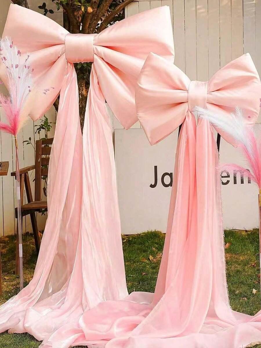 SHEIN RÓŻOWA KOKARDA DEKORACJA S07__60X80