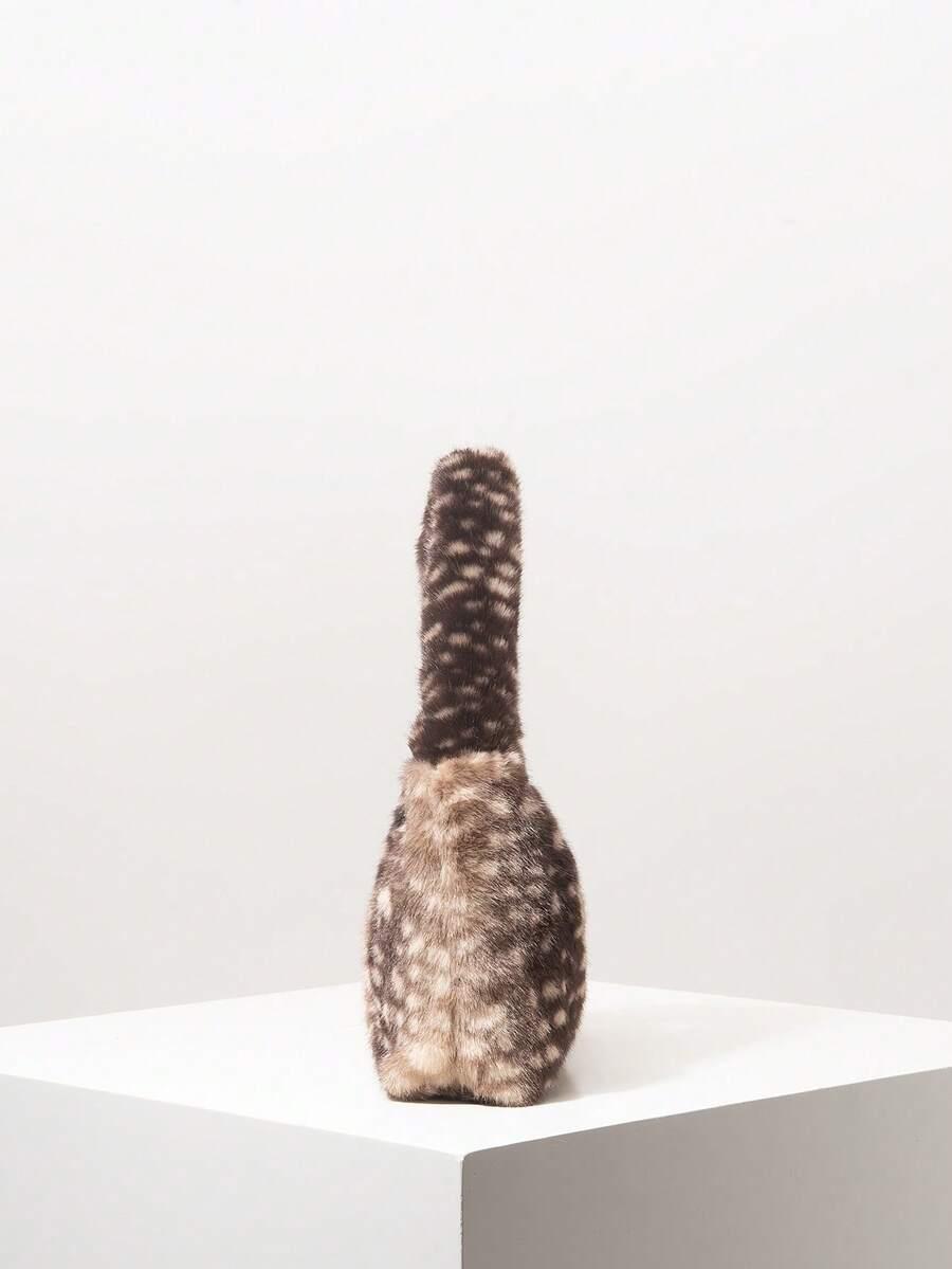 SHEIN FLUFFY TOREBKA ANIMAL PRINT S07__