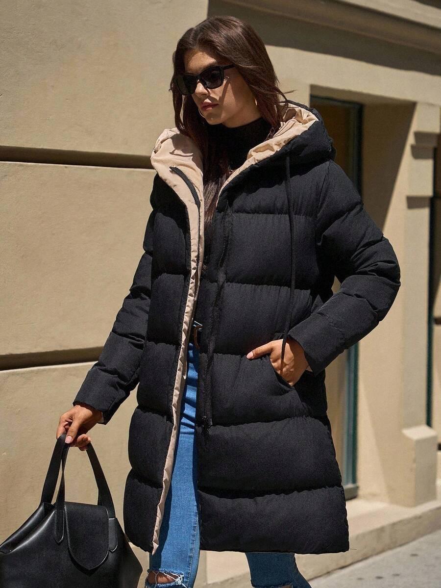 SHEIN CZARNA PIKOWANA KURTKA W01__XL