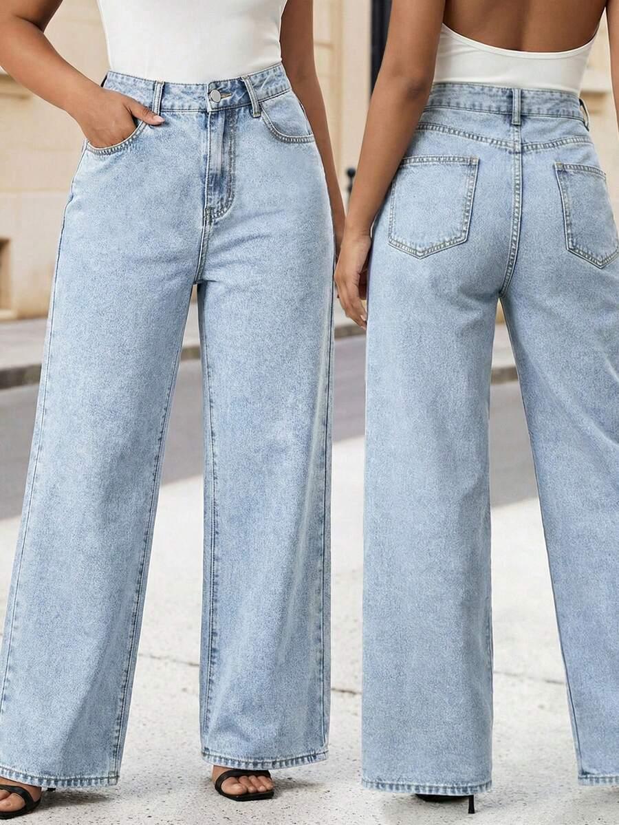 SHEIN NIEBIESKIE JEANSY KIESZENIE S06__48