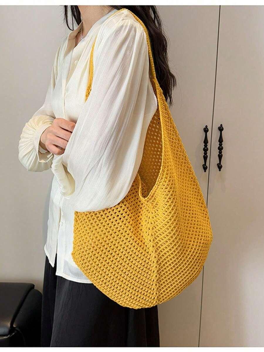 SHEIN ŻÓŁTA TOREBKA SHOPPER S07__38X30CM