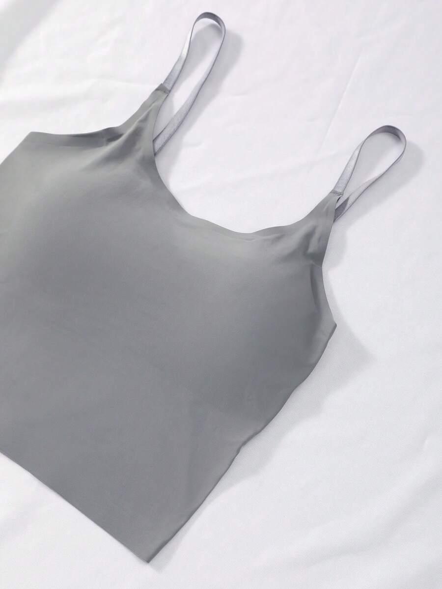 SHEIN GŁADKI TOP NA RAMIĄCZKACH S06__M
