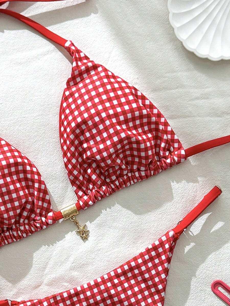 SHEIN DWUCZĘŚCIOWY STRÓJ KĄPIELOWY S09__XS