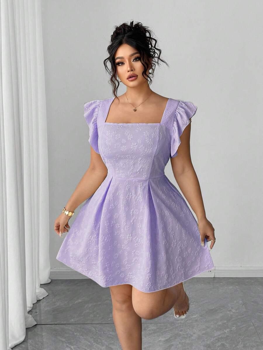 SHEIN FIOLETOWA MINI SUKIENKA S06__52