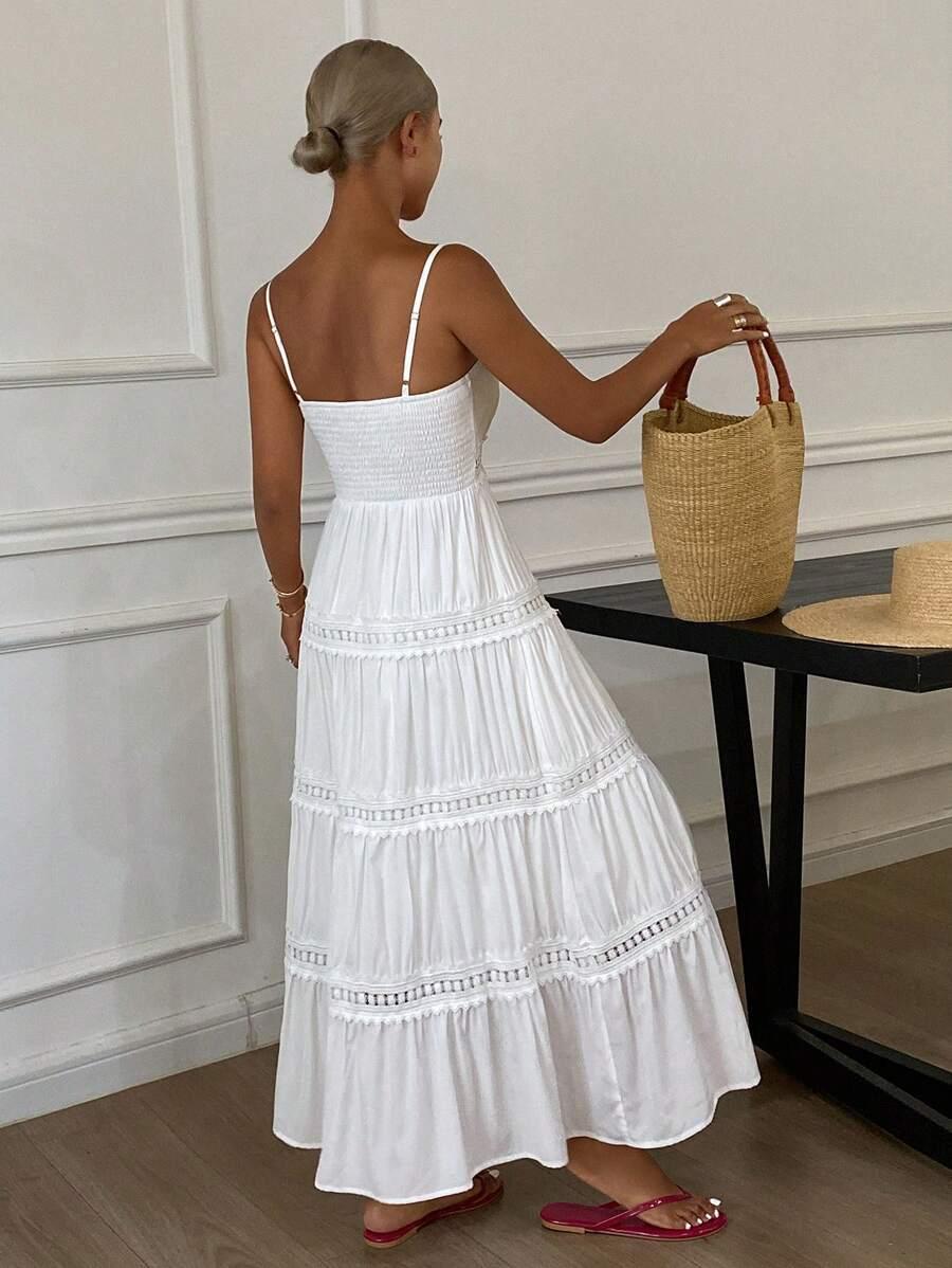 SHEIN BIAŁA MAXI SUKIENKA S06__L