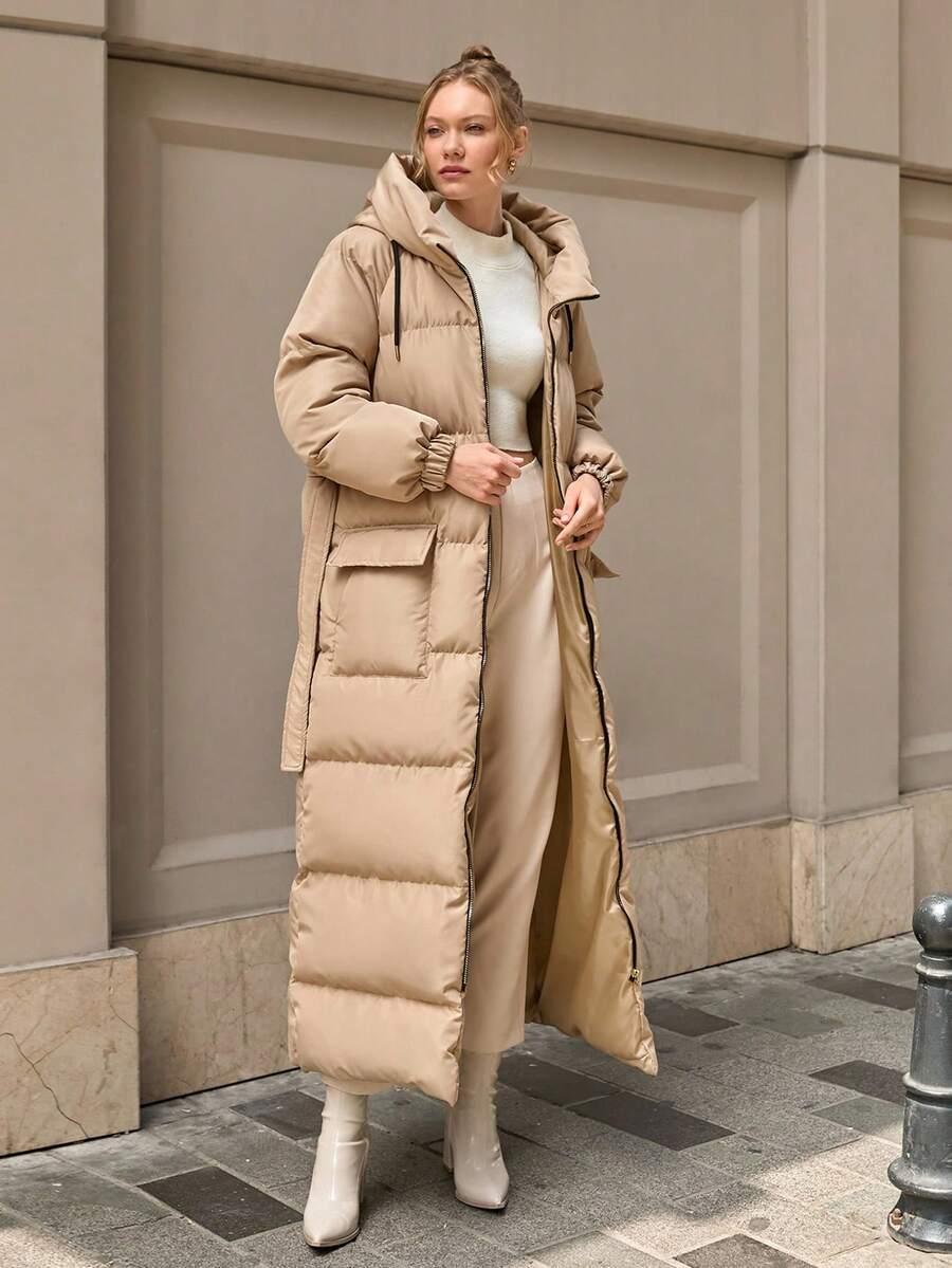 CLARA VERO BEŻOWA PIKOWANA KURTKA W01__L