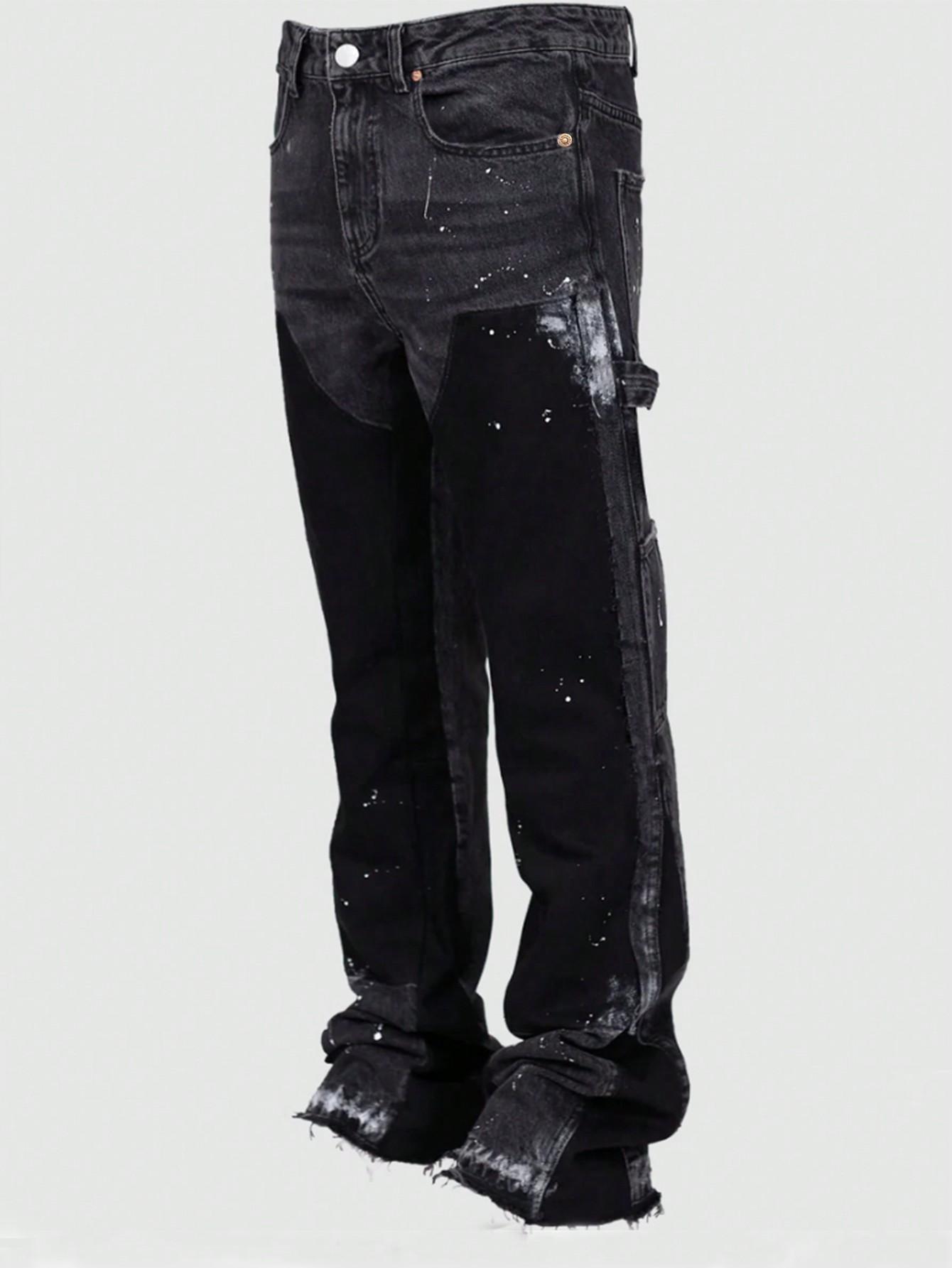 SHEIN CZARNE SPODNIE JEANS S06__XS