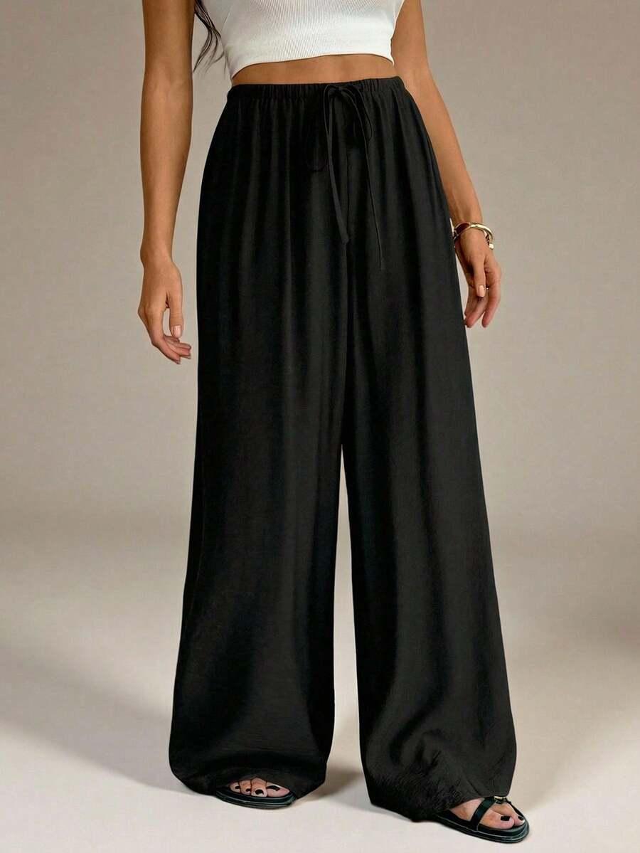 SHEIN CZARNE SPODNIE CASUAL S06__XL