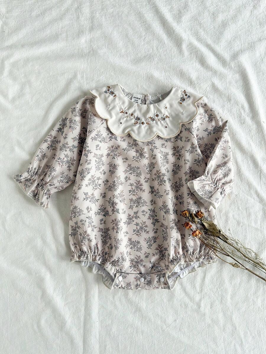 SHEIN BODY WZÓR KWIATY S06__74/80