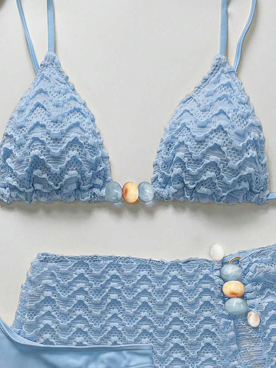 BIKINX DWUCZĘŚCIOWY STRÓJ KĄPIELOWY NARZUTKA KOMPLET S09__S