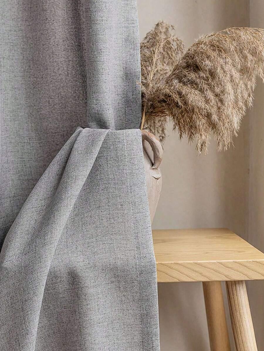 SHEIN SZARA ZASŁONA 1-PACK S07__100X200CM
