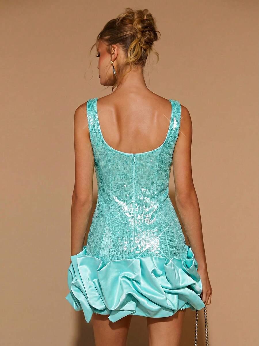 COSMINA MINI SUKIENKA CEKINY S06__M