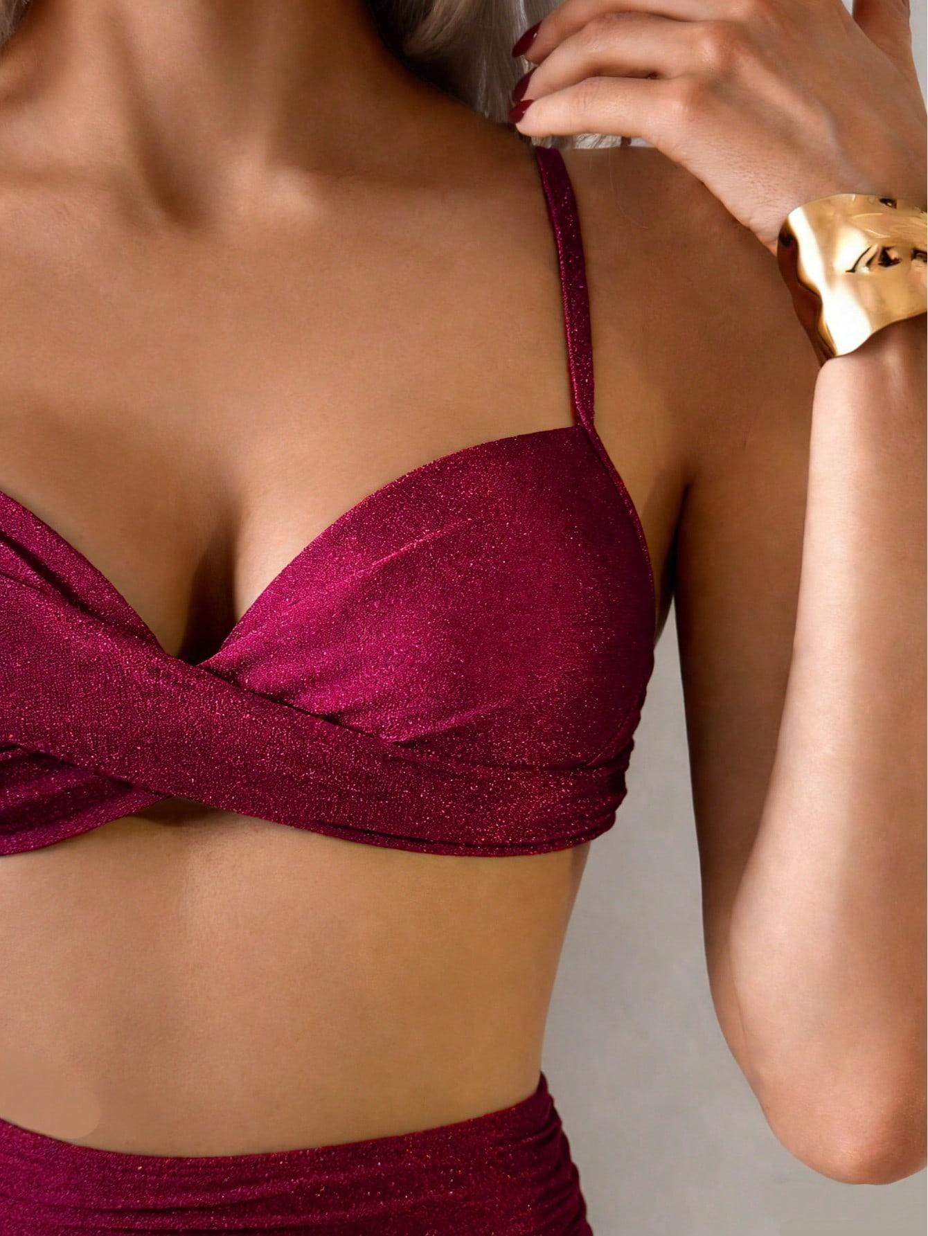 SHEIN DWUCZĘŚCIOWY STRÓJ KĄPIELOWY S09__S