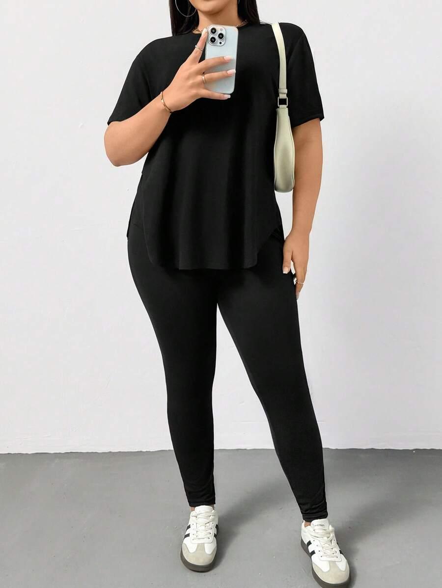 SHEIN KLASYCZNY CZARNY T-SHIRT S06__52